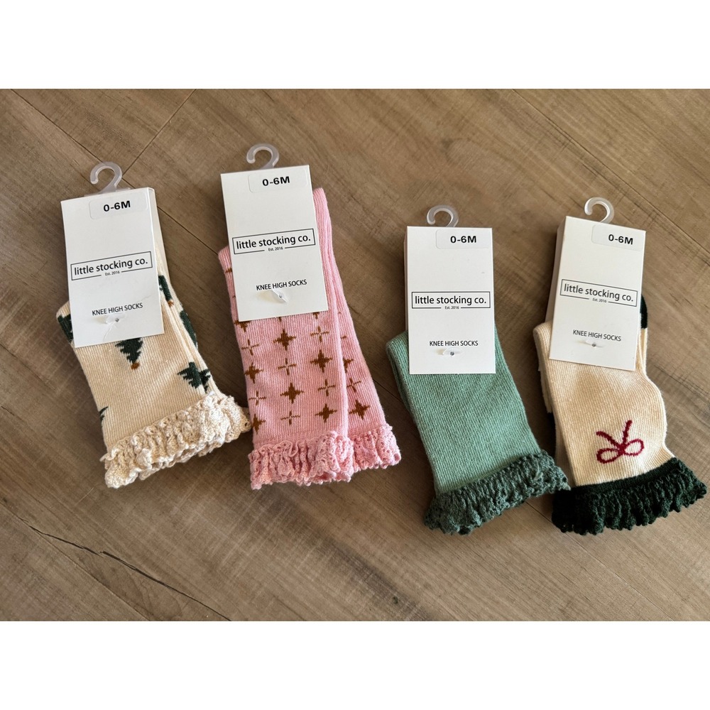 Little Stocking Co Cozy Christmas Knee High Sock Bundle